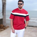 Men Summer T-Shirt - Persian Red