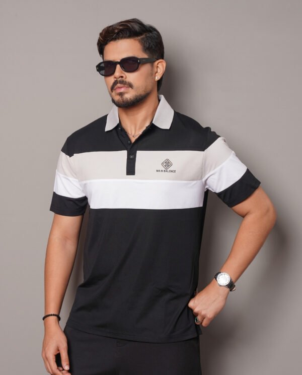 Relaxed-Fit Colorblock Short-Sleeved Polo Shirt - Image 3