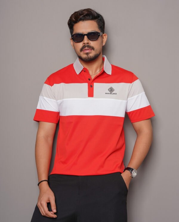 Relaxed-Fit Colorblock Short-Sleeved Polo Shirt - Image 2