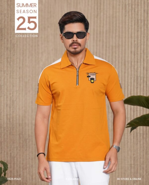 Mens Premium Zipper Polo - Image 2