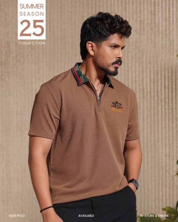Polo Shirt In Cotton Piqué With Gucci Logo - Image 3