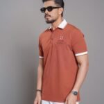 Mens Walnut Brown Polo Shirt - Clay