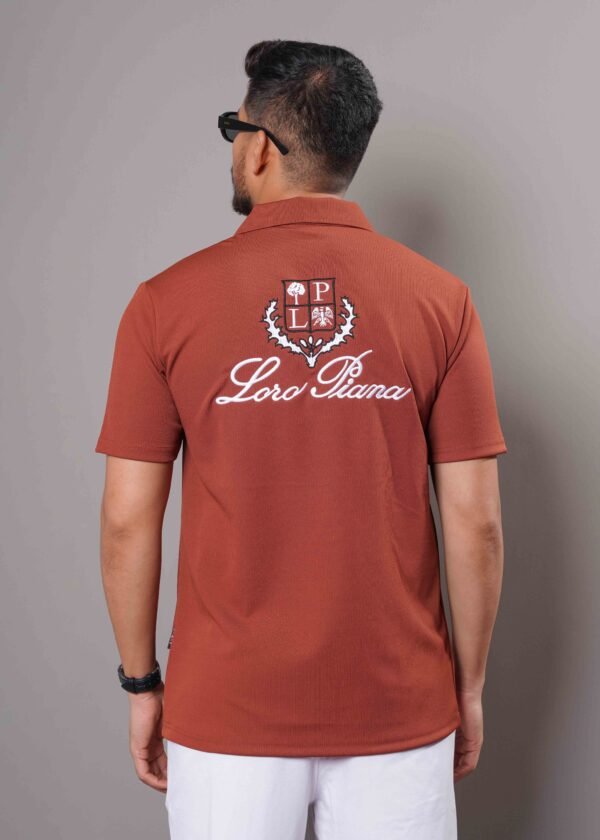 Mens Zipper Polo - Image 2