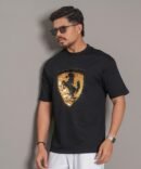 Premium Embroidered Ferrari T-Shirt