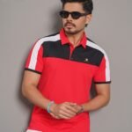 Men's Premium Designer  Polo - Deep Carmine Pink