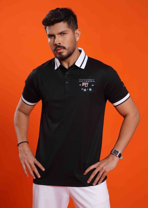 Collared Short Sleeves Polo T-shirt - Image 2