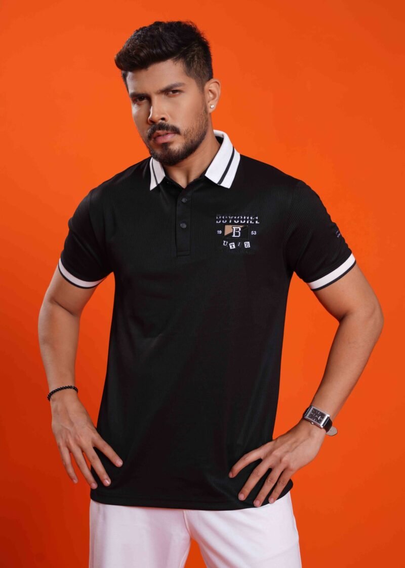 Collared Short Sleeves Polo T-shirt - Image 2
