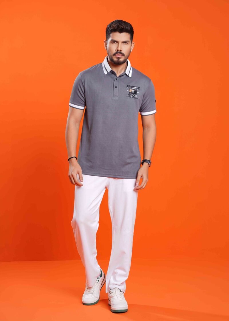 Collared Short Sleeves Polo T-shirt - Image 3