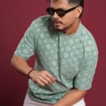 Mens Preminum Jacquard Dropshoulder - Cascade