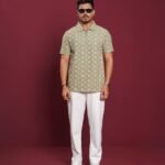 Premium Zipper Polo For Men | Cloud - Olive