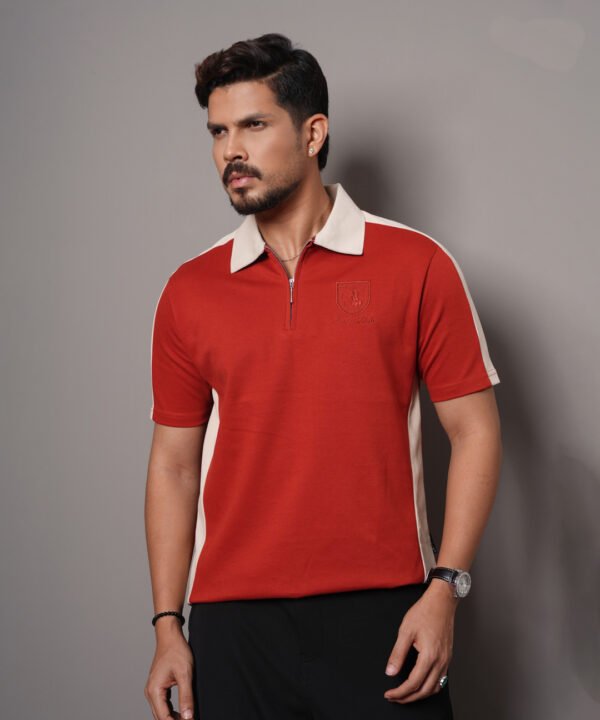 Regular Fit Colourblock Polo T-Shirt | XS