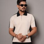Regular Fit Colourblock Polo T-Shirt | XS - Pastel Grey