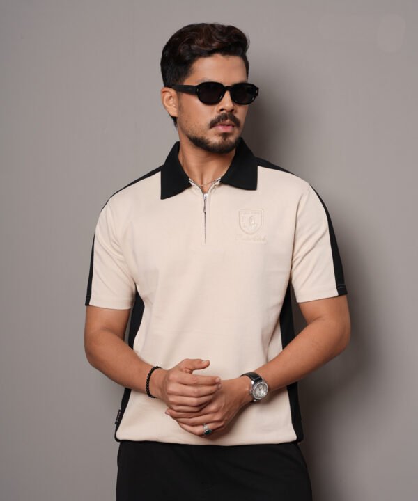 Regular Fit Colourblock Polo T-Shirt | XS - Image 3