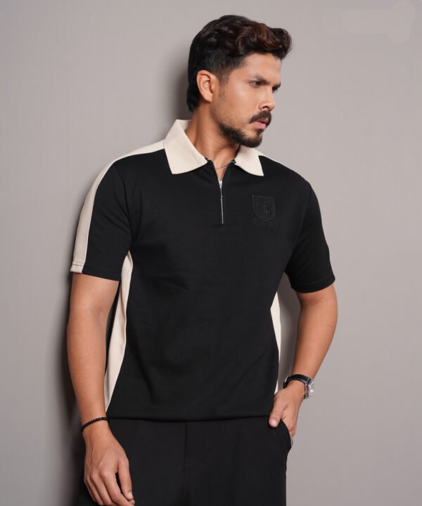 Regular Fit Colourblock Polo T-Shirt | XS - Image 2