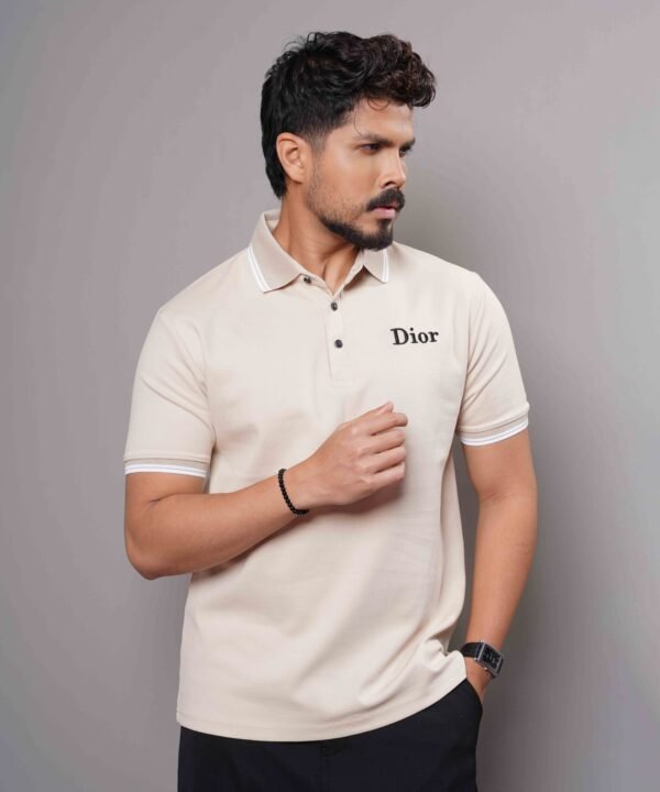 Polo Shirt In Cotton Piqué With Dior Logo - Image 2
