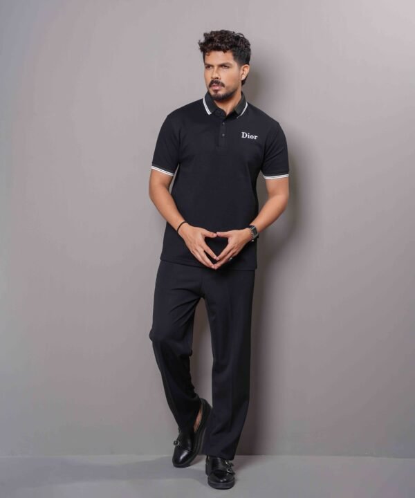 Polo Shirt In Cotton Piqué With Dior Logo - Image 3
