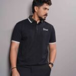 Polo Shirt In Cotton Piqué With Dior Logo - Black