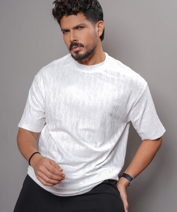 Men Round Neck Dior T-Shirt - Image 2