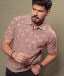 Mens Preminum Jacquard Polo