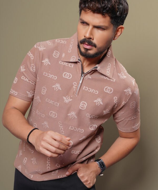 Mens Preminum Jacquard Polo
