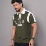 Live Embroidered Polo - Olive