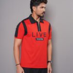 Live Embroidered Polo - Thunderbird