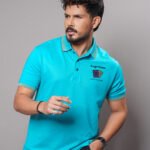 Mens Polo Shirt - Aqua Blue