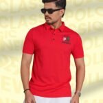 Pardes Classy Design Mens Polo - Persian Red