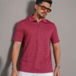 Premium Mens Polo Shirt - Deep Rose
