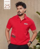 Men's Casual Half Sleeve Polo Shirt-LightBlue