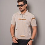 Premium Mens Polo Shirt - Pastel Grey