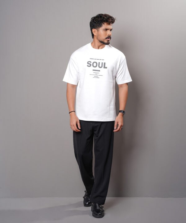 White Soul Embroidered T-Shirt - Image 4