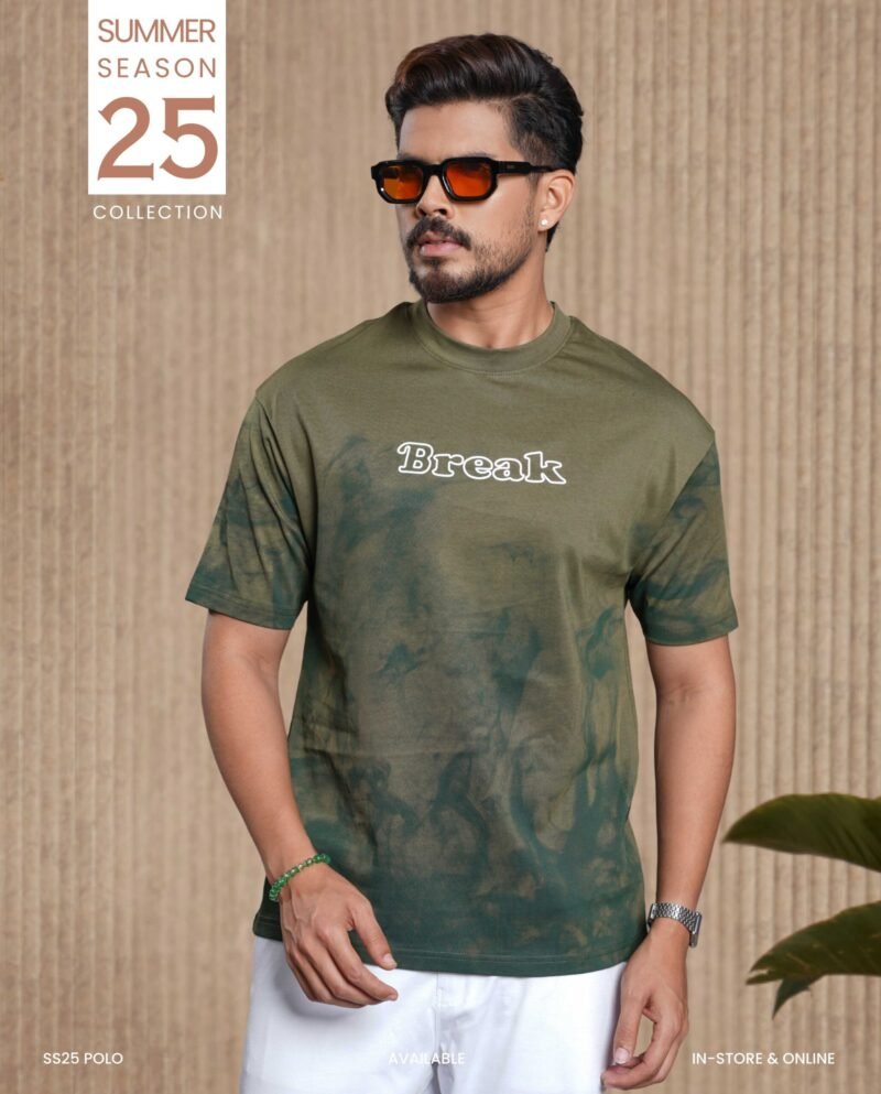 Break Embroidered Cloud Wash T-Shirt - Image 2