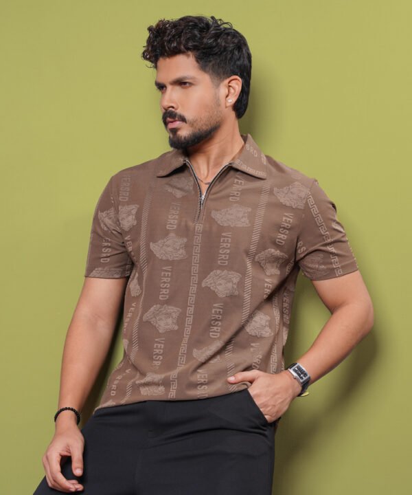 Premium Zipper Polo For Mens - Image 3