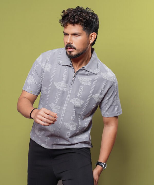 Premium Zipper Polo For Mens - Image 2