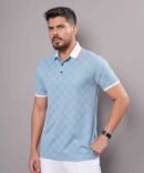 Men's Green GG-Monogram Silk Polo