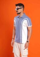 Colour Blocked Polo T-Shirt
