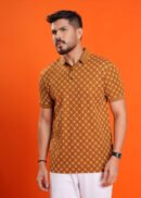 Men Printed Half Sleeves Polo