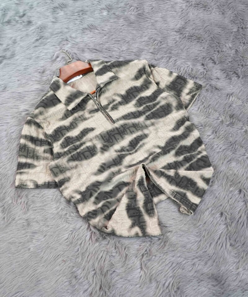 Mens Zipper Polo - Image 3