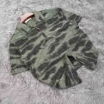 Mens Zipper Polo - Olive