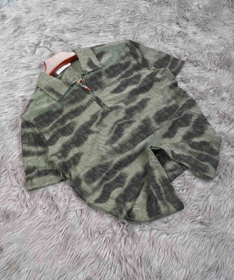 Mens Zipper Polo - Image 2