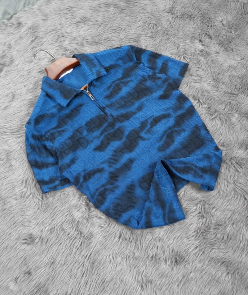 Mens Zipper Polo - Image 5