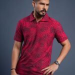 Premium V Neck Polo - Rich Maroon