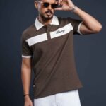 Thermal Polo Shirt - Greyish Brown