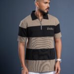 Mens Zipper Polo | ZARA - Sandrift