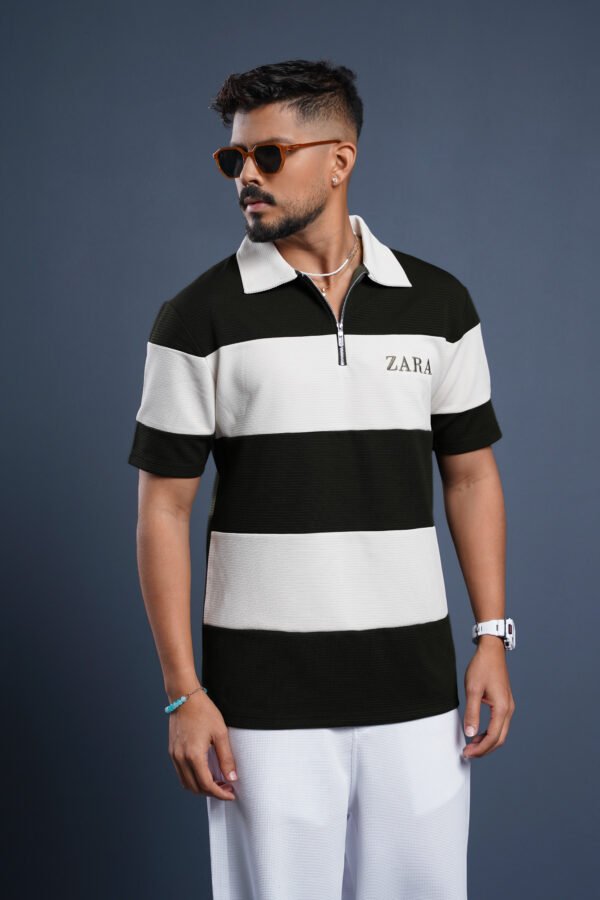 Zara zipper polo