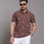 Premium Jacquard Polo - Rose Ebony