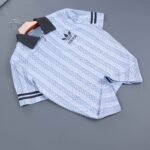 Premium Adidas Mens Polo - Baby Blue