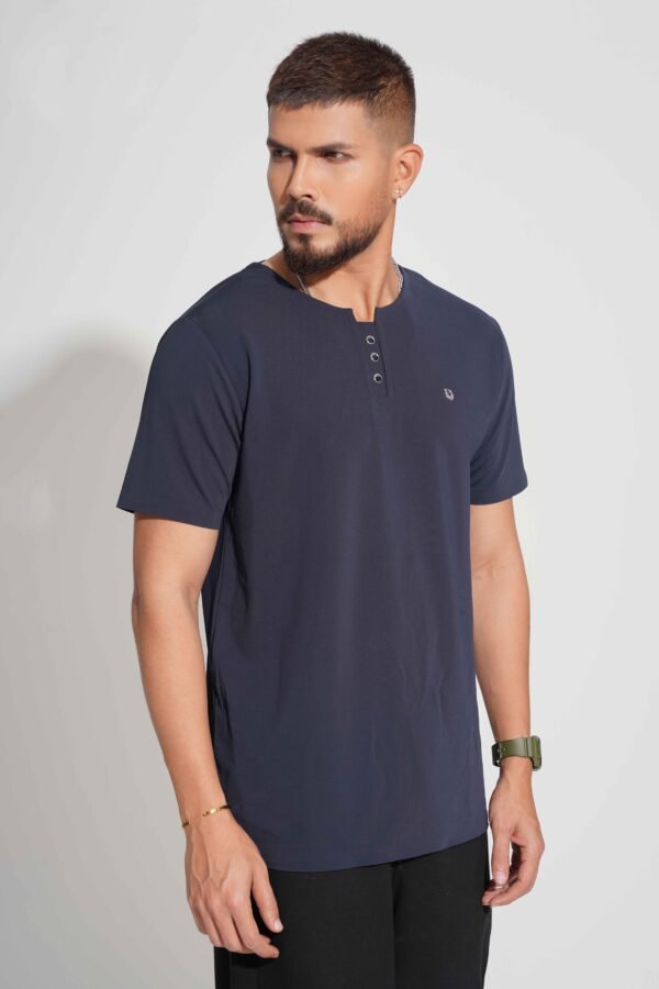 Men’s Button Neck T-Shirt