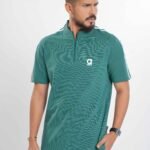 Men’s Premium Half Zip T-Shirt - Sea Green